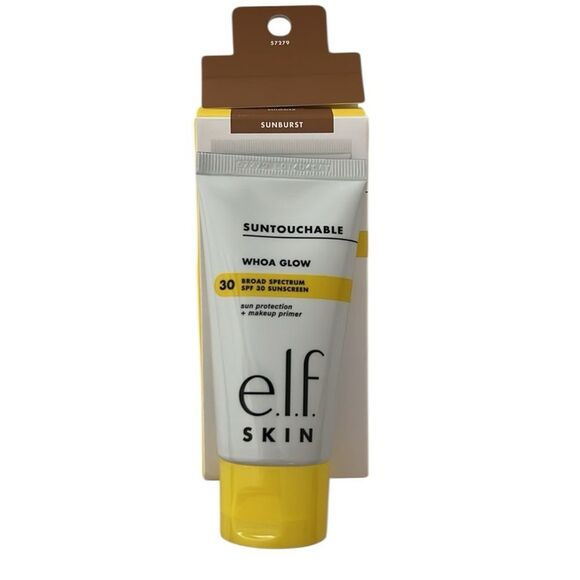 E.L.F NIB Suntouchables Whoa Glow Broad Spectrum SPF 30 Sunscreen in Sunburst - Picture 6 of 9